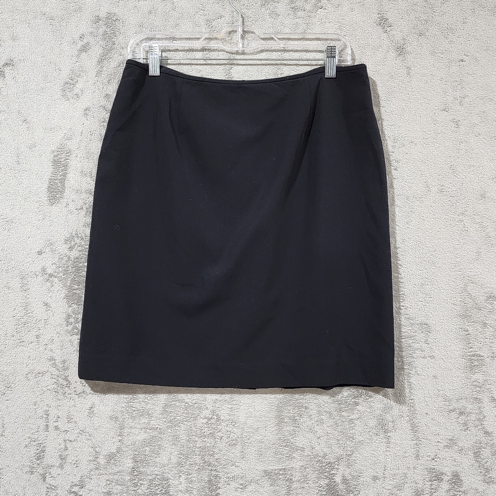 Jaclyn Smith Classic Skirt Black 12 Straight Lined Short Length Casual Business